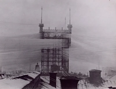 s.....w - Wieża z przewodami telefonicznymi w Sztokholmie pod koniec XIX wieku.
#ciek...