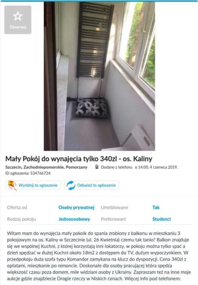 staryhaliny - @szczebrzeszynek: 16 m2 + balkon xDDD
Wykroi się z tego ze 3 pokoje: