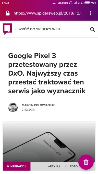 M.....5 - Ale się porobiło. Spajdersweb krytykuje procedury testowe swojej zagraniczn...