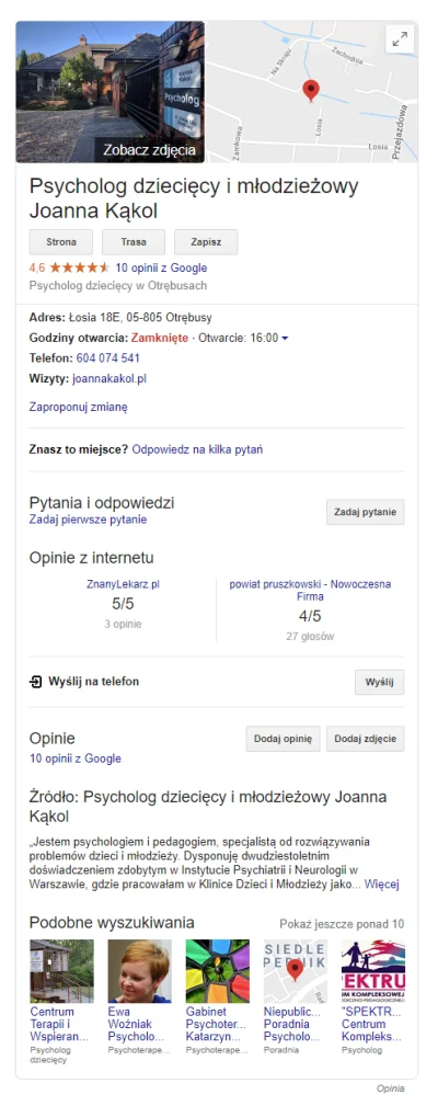 WMPP - Wydaje mi się że google wyświetlaja to co interesuja osobę wchodącą na dana fi...