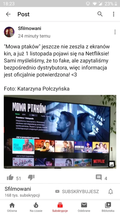 kwmaster - Wow brawo Netflix. Ciekawe czy teraz coraz częściej będą pojawiały się pol...