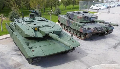 stahs - To zdjęcie chyba lepiej pokazuje różnice. Porównanie Leoparda 2A4 (ten z tyłu...