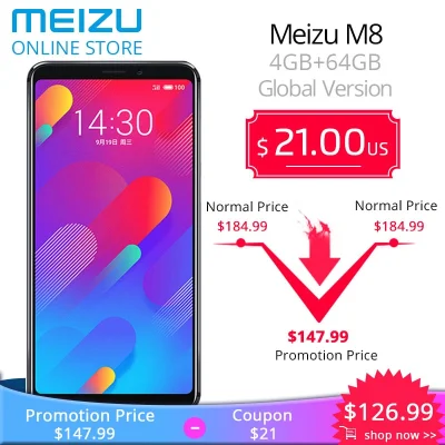 konto_zielonki - Meizu M8 4/64G - GoldB za 133,66$ z kuponem sprzedawcy 21/100$ do po...