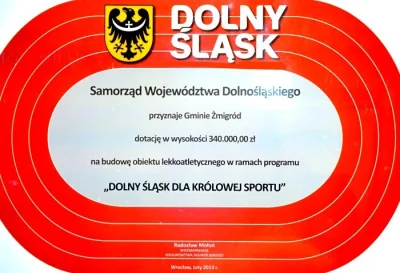 zmigrod - 340 tysięcy na kompleks obiektów lekkoatletycznych http://www.zmigrod.com.p...