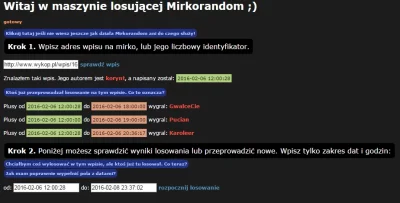 k.....t - Mirek, który wygrał rozdajo się nie odzywa, więc postanowiłem zrobić losowa...