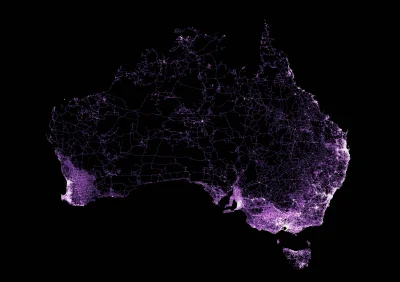 sorek - Mapa urbanistyczna australii
#ciekawostki #mapporn #danesapikne