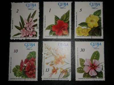S.....r - Kwiaty Kuba 1977r.

#znaczki #filatelistyka #rosliny #kwiaty #kuba