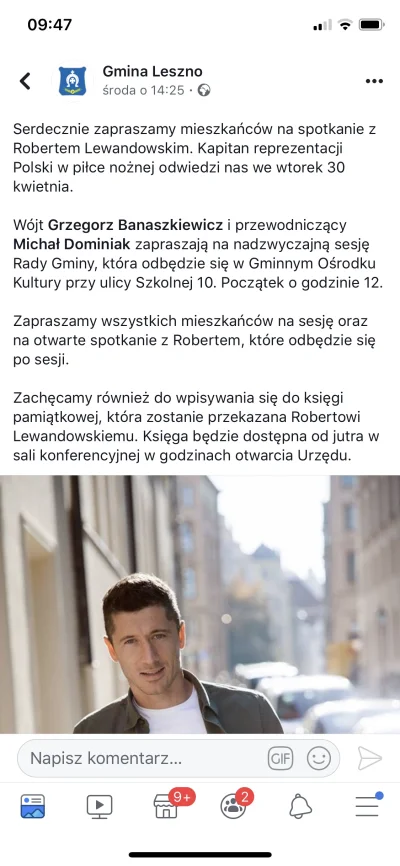 tomo_git - Robert Lewandowski w Lesznie (mazowieckie), czyli rodzinnej miejscowości o...