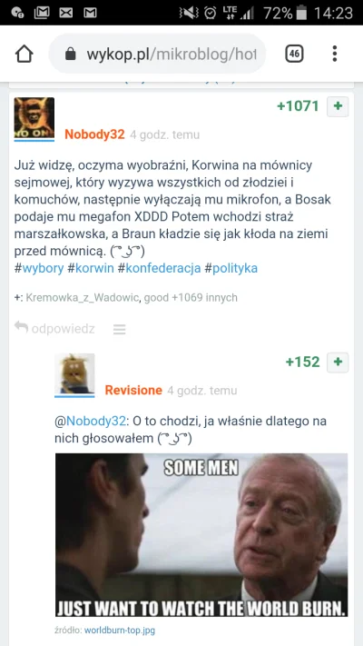 werdum18 - Korwiniści przed wyborami:

GŁOSUJCIE NA NAS, TYLKO MY URATUJEMY TEN KRA...