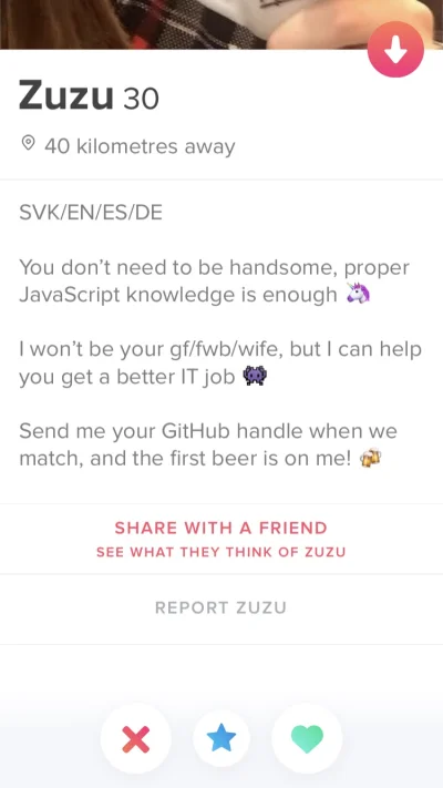 wieniu - #tinder #programista15k #humorinformatykow