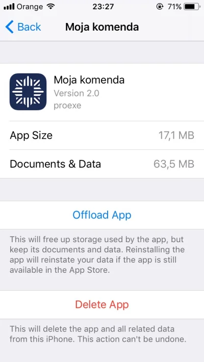 SKnight - #ios #apple #ios11 Można czyścić aplikacje wooow