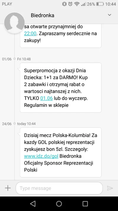 M.....e - dzięki za info ᶘᵒᴥᵒᶅ #biedronka #gownowpis