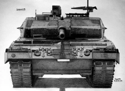 j.....n - #art #szkic #militaryboners #tankboners #czolgi
Leopard 2a5 - "stalowa pię...