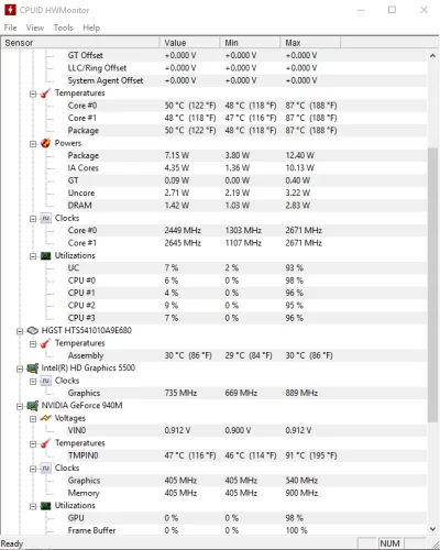 logitech07 - Mirki z #pcmasterrace i #laptopy. Czy ta temperatura w lapku (chodzi o M...