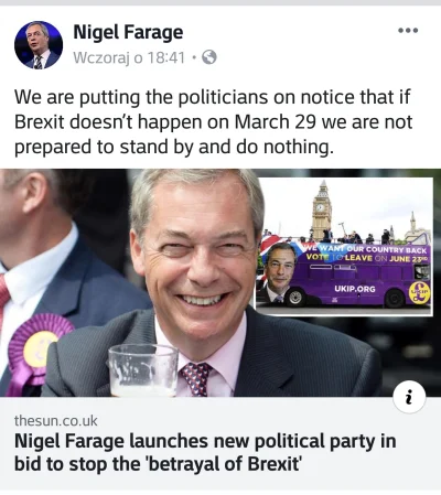 Gaboleusz - #brexit 
Ostrożnie! ( ͡º ͜ʖ͡º)

Co zrobił Farage po referendum? Absolutni...