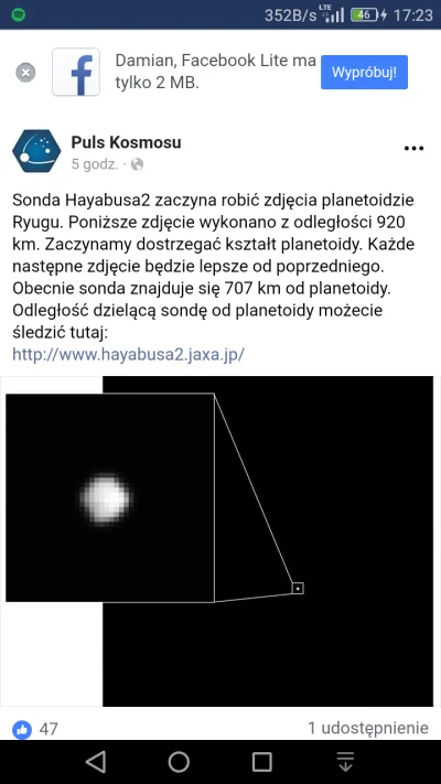 chuda_twarz - #kosmos #pulskosmosu #planetoidy #hayabusa2 #jaxa

http://www.hayabusa2...