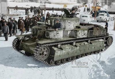 Mleko_O - #iiwojnaswiatowawkolorze

Zdobyty i naprawiony czołg T-28 w mieście Varka...