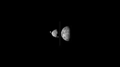 Deykun - Porównanie księżyców Marsa widzianych z jego powierzchni do naszego ziemskie...