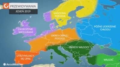 Kielek96 - AccuWeather przygotował szczegółową prognozę pogody w Europie na jesień 20...