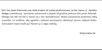 DzonySiara - Dzisiejszy wpis na Twitterze #wislakrakow można śmiało porównać do zacho...