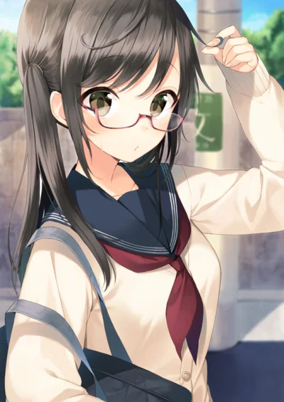 Azur88 - #randomanimeshit #anime #schoolgirl #originalcharacter #glasses