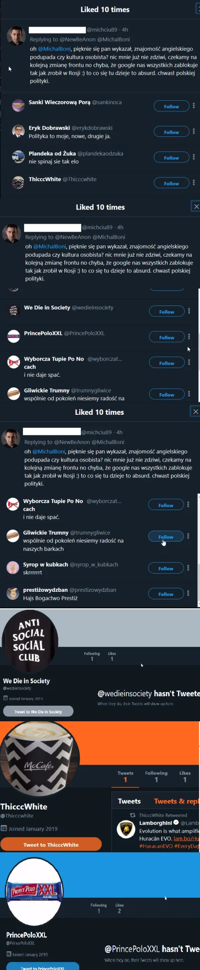 E.....r - Ci co ściskali się z Bonim na zdjęciach lobbując za #acta2 pewnie przeżyli ...