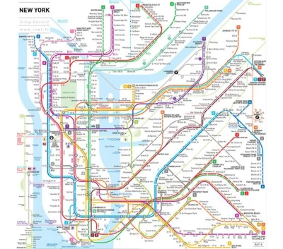 UgAnDuS85 - @Trabzi linie metra w Nowym Jorku dla kontrastu ( ͡° ͜ʖ ͡°)