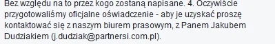 G.....2 - Żeby dostać oficjalne oświadczenie trzeba pisać do kogoś na email XDD

Ja...