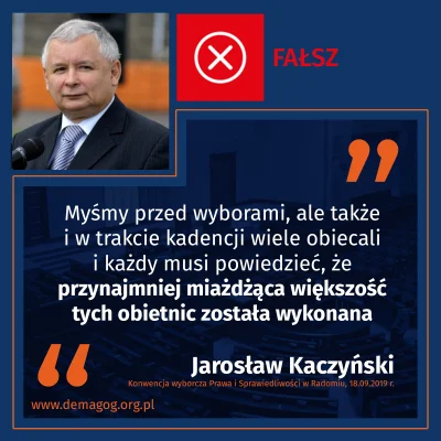 DemagogPL - @DemagogPL: Czy #pis wykonało miażdżącą większość swoich obietnic?

❌ J...