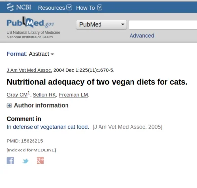 bioslawek - Znalazłem namiary na dwa artykuły o wegańskim karmieniu kotów:

https:/...