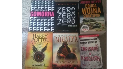Ratusz1 - Witam
Mam do sprzedania 6 książek widocznych na zdjęciu w cenie 55 zł + ko...