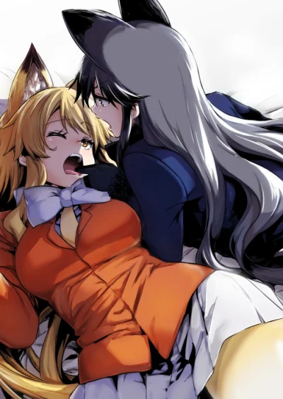 Smuffiasty - #randomanimeshit #kemonofriends #ezoredfox #silverfox #kemonomimi #kitsu...