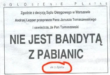 mietek79 - > Jego przeprosiny powinny wyglądać mniej więcej tak:
@SpokojnyLudzik: