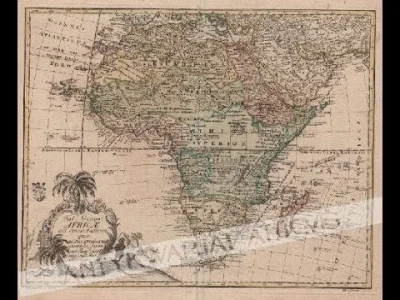Atticuspl - Przedstawiamy niezwykłej urody mapę Afryki z 1760 roku. To dzieło Johanna...