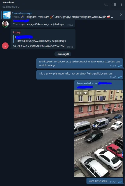 k.....r - Morderstwo w centrum Wrocławia, ulica Kościuszki. Info z Telegram - Wrocław...