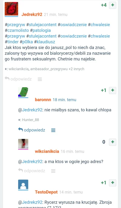 janusz_pol - Olaboga wyzywa w internecie olaboga nayebie mu dawac adres dojade go ola...