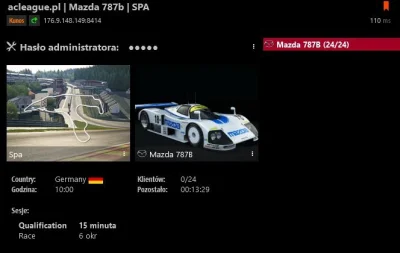 ACLeague - Zapraszamy na spontaniczne śmiganie, tym razem - Kultowa Mazda 787b @ Circ...