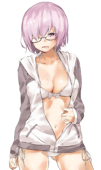 j.....n - #randomanimeshit #fate #fategrandorder #shielder #meganekko #swimsuit # @Ev...