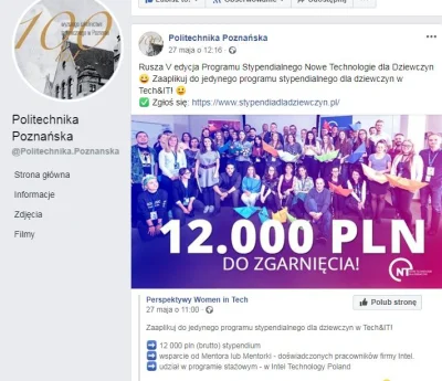 StaraSzopa - Politechnika Poznańska nie lepsza xd
https://www.facebook.com/Politechn...