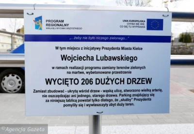 lewactwo - Tablica na Dzień Ziemi. "Żeby nie było niczego zielonego"

#kielce #drwa...