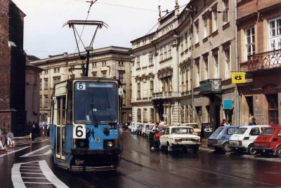 angelo_sodano - Konstal 105Na, ulica Frańciszkańska, Kraków, Maj 1991
#krakow #vatic...