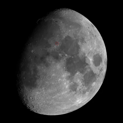 namrab - Położenie miejsca lądowania na powierzchni Księżyca.