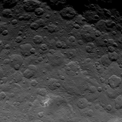 d.....f - The north pole of Ceres can be seen in this image, taken by NASA's Dawn spa...