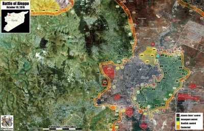 T.....a - Mapa Aleppo od Peto. Kończą się mniej zabudowane obszary, teraz będzie trud...