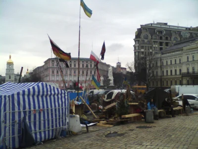 BPapa - Jedna z wielu flag polskich w centrum Kijowa :) #misjaukr #ukraina