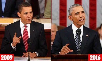 FrasierCrane - Patrząc jak się Obama zestarzał piastując urząd, to warto przypomnieć ...