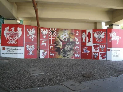 Deykun - Pozdrawiam debila, który pacnął na tym muralu czerwonym sprejem w kilku miej...
