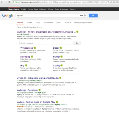 RobenPL - Mirki ma ktoś pomysł dlaczego google mnie personalizuje na google.com.hk??
...