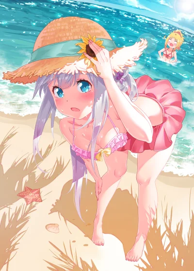 bakayarou - #randomanimeshit #eromangasensei #sagiriizumi #elfyamada #swimsuit #anime...