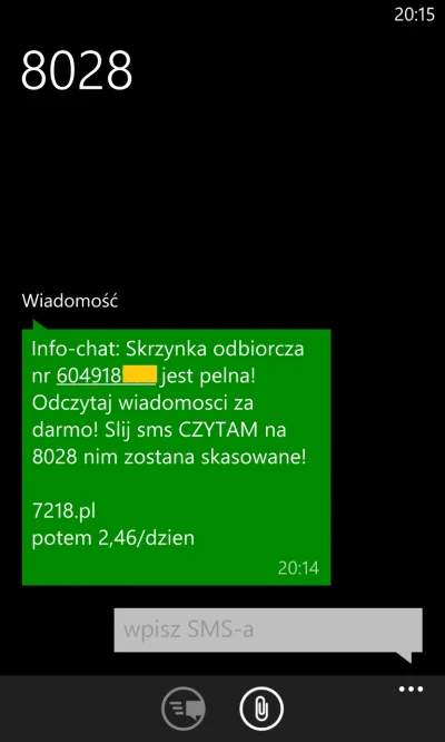 qwelukasz - takiego złodziejskiego smsa właśnei dostałem

##!$%@? #smspremium #sms ##...